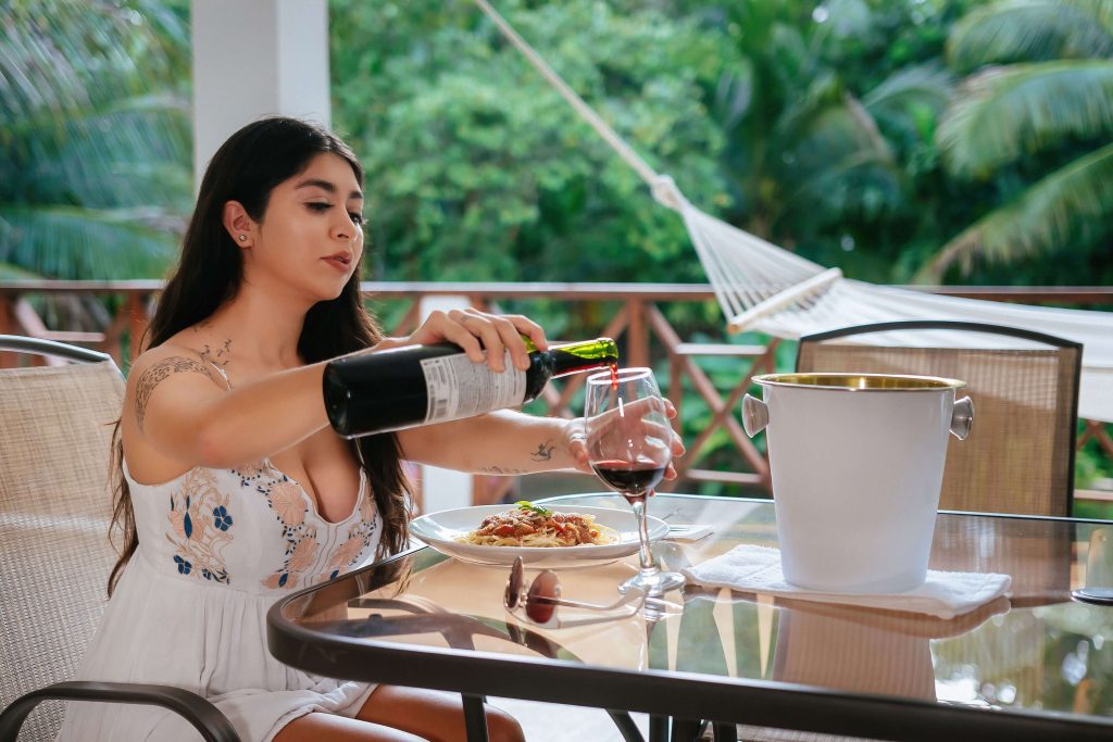 In Villa dining